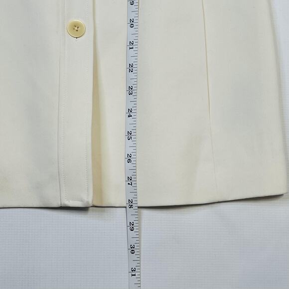 Linda Allard Ellen Tracy Blazer Womens 2 Silk Blend Belted Jacket Set XS Top - Picture 14 of 16